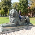 Erynn on the Lion outside of Sveti Sofia Church1